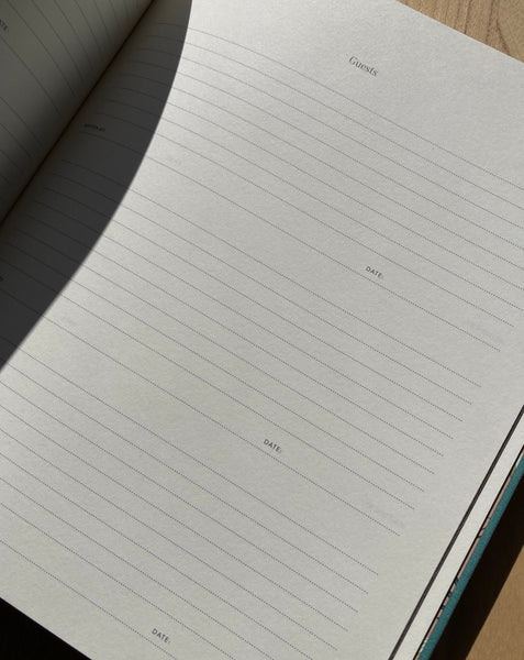 Bespoke Letterpress Guest Book