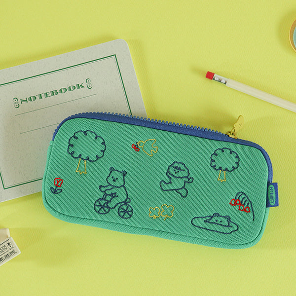 My Buddy Soft Pencil Pouch Green Day Pulp Creative Paper