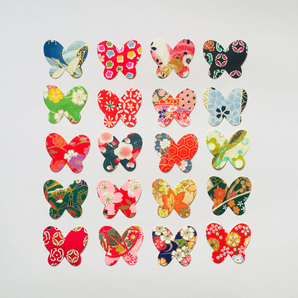 Yuzen Stickers | heart / star / ume / butterfly