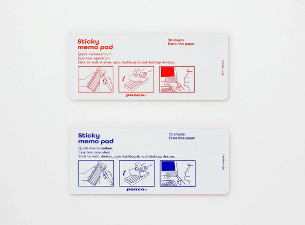 Penco Sticky Memo Pad: VERTICAL / HORIZONTAL
