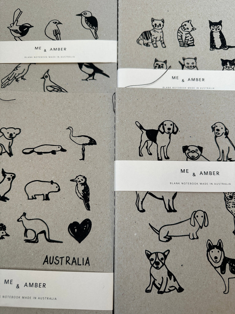 Notebooks With A Warble-Bow-Wow-Meow Factor.