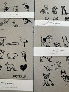 Notebooks With A Warble-Bow-Wow-Meow Factor.