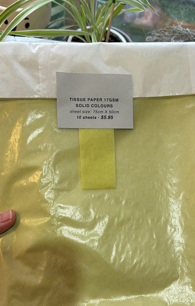 Tissue Paper Packs | Solid Colours