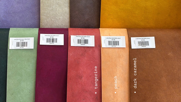 Lokta Wrap: Solid WARM colours