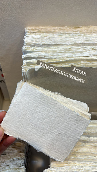 Recycled Khadi Cotton Rag Paper