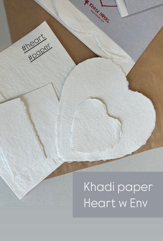 Recycled Khadi Cotton Rag Paper | HEART