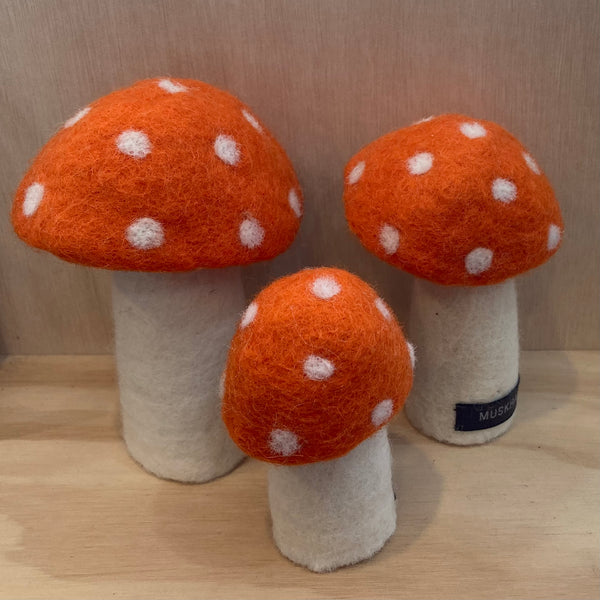 Muskhane Dotty Felt Mushrooms