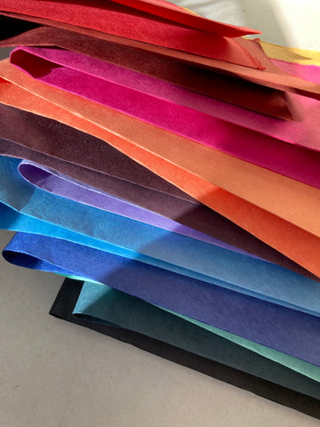 Mulberry (Saa) Papers | Pink, Orange, Red & Brown