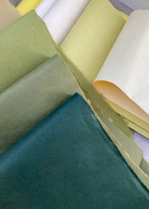 Mulberry (Saa) Papers | Green, Grey & Purple