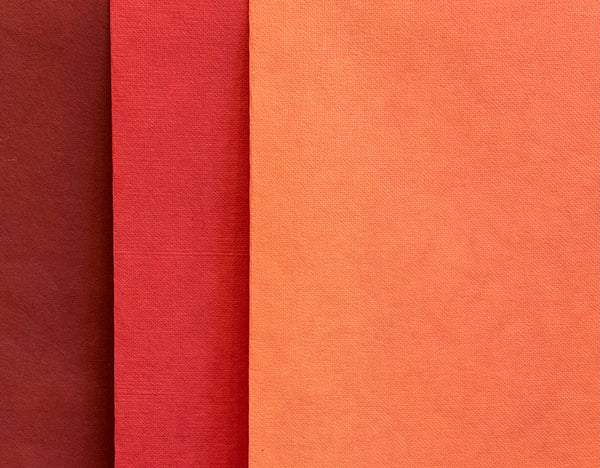 Mulberry (Saa) Papers | Orange, Red & Brown