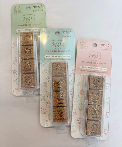 Midori Yuru Log Stamps