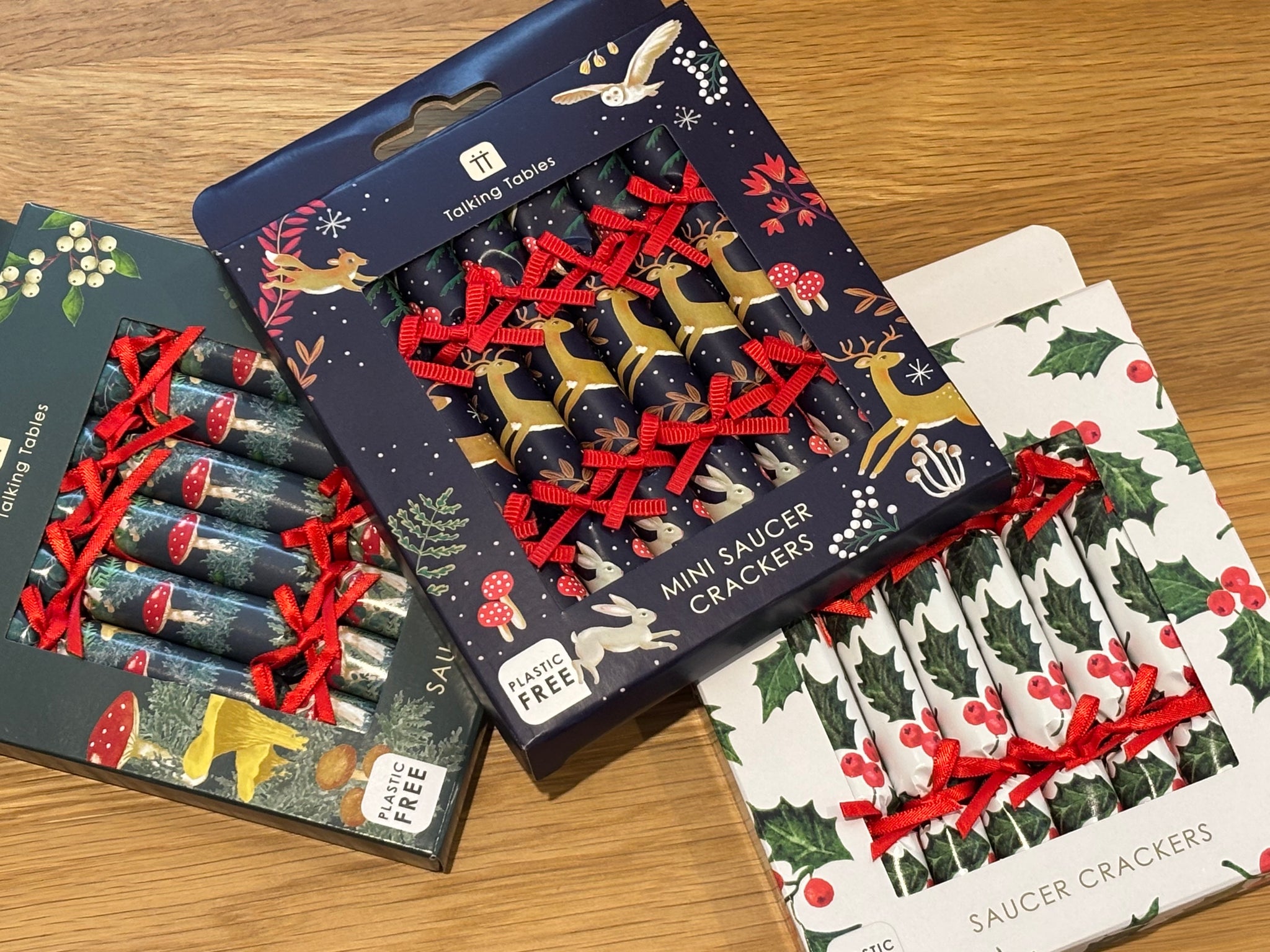 Christmas Mini Saucer Crackers