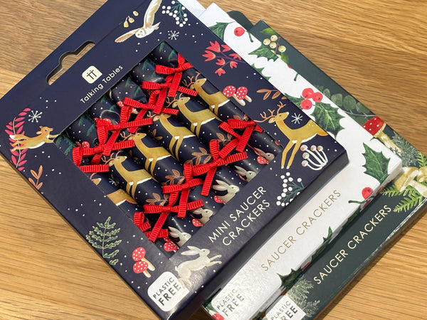 Christmas Mini Saucer Crackers