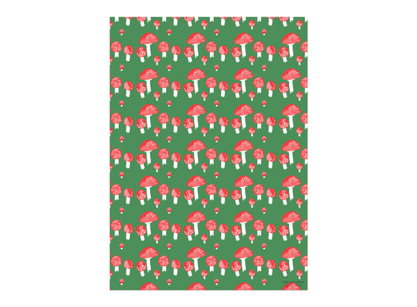 RED CAP Christmas Wrapping Paper Sheets