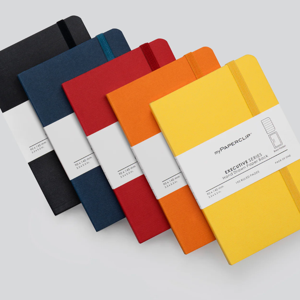 myPAPERCLIP | Executive Series A6 Pocket Notebooks PLAIN / RULED