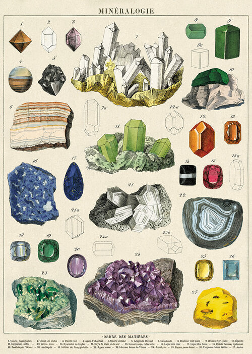 Cavallini & Co Poster Wrap / Mineralogie