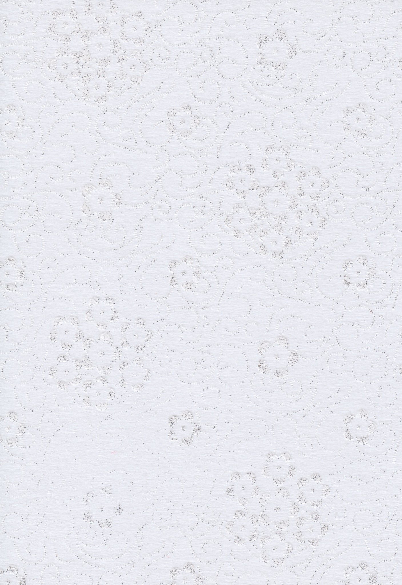 A4 Paper / No.17 Sheer Glitter Floral