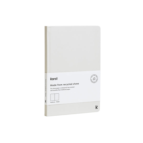 Karst Hard Cover Notebook / Dot Grid A5 / Stone