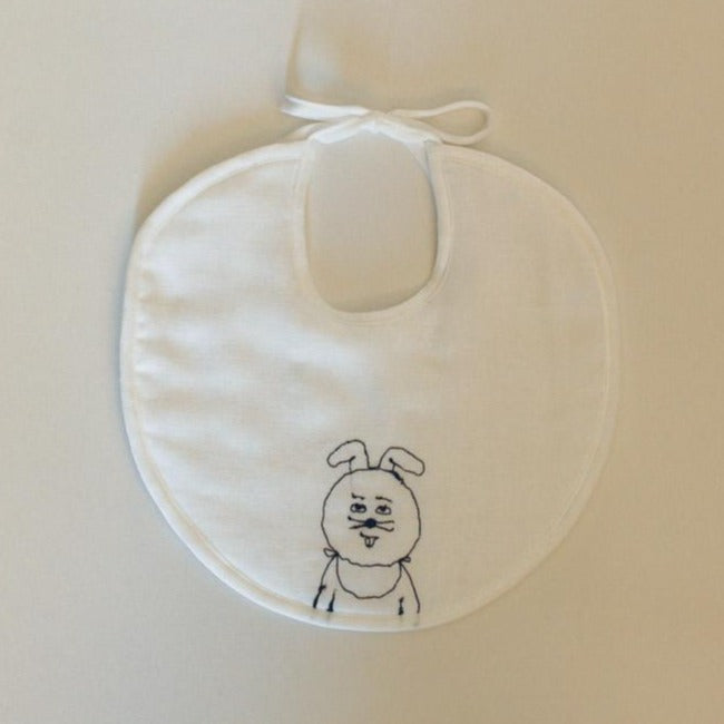 Sennokoto Embroidery Bib / Rabbit