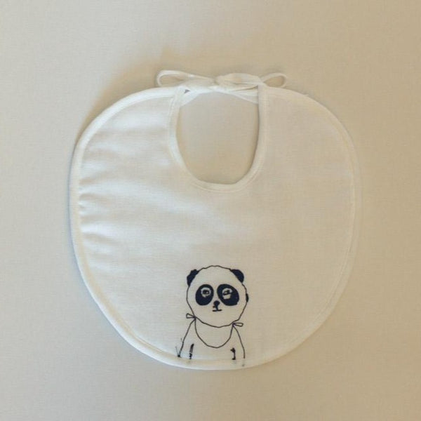 Sennokoto Embroidery Bib / Panda