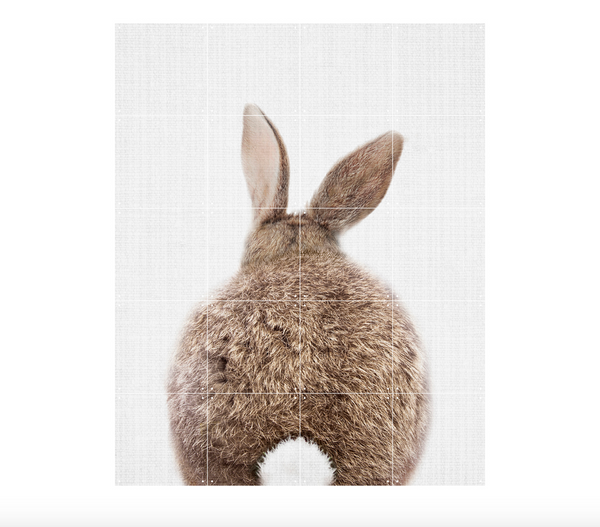 Rabbit (Double Sided) Wall Art / 80x100cm