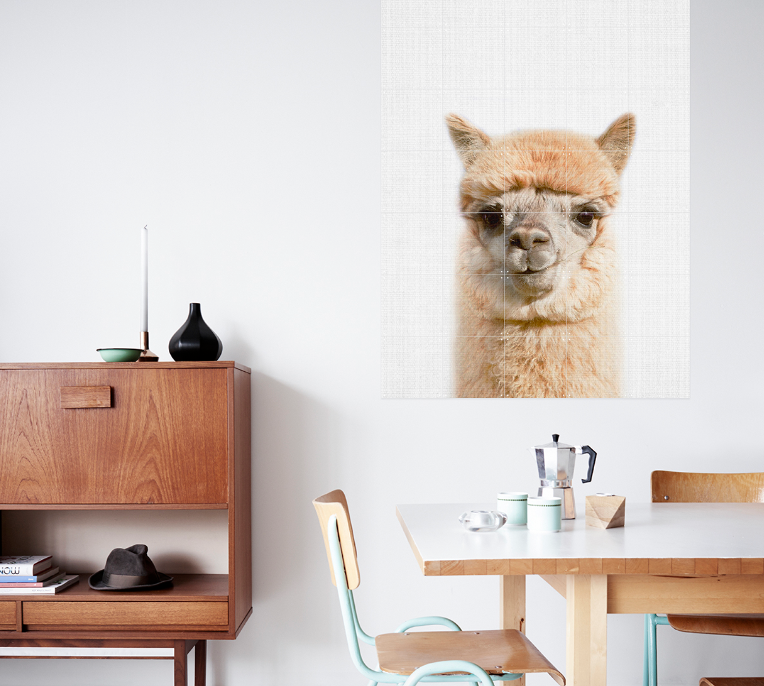 Alpaca (single sided) Wall Art / 80x100cm