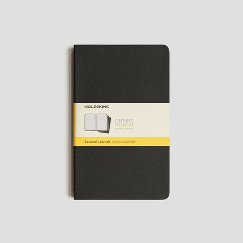 Moleskine Cahier Notebook Set of 3 LARGE: Black