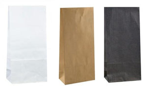 Paper Treat Bags: Kraft, White or Black